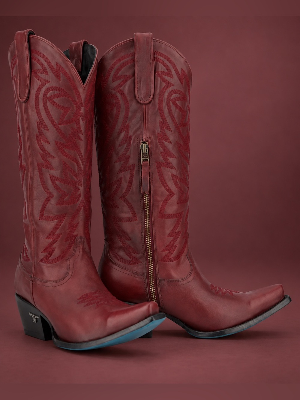Lane Smokeshow Smoldering Ruby Western Boots Size 8 BNWT & Box